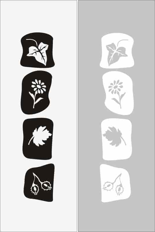 Abstract Floral Elements Sandblast Pattern Free Vector Free Vectors