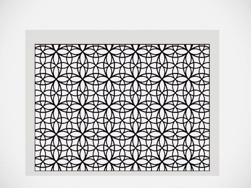 Seamless Circular Pattern Free DXF File Free Vectors