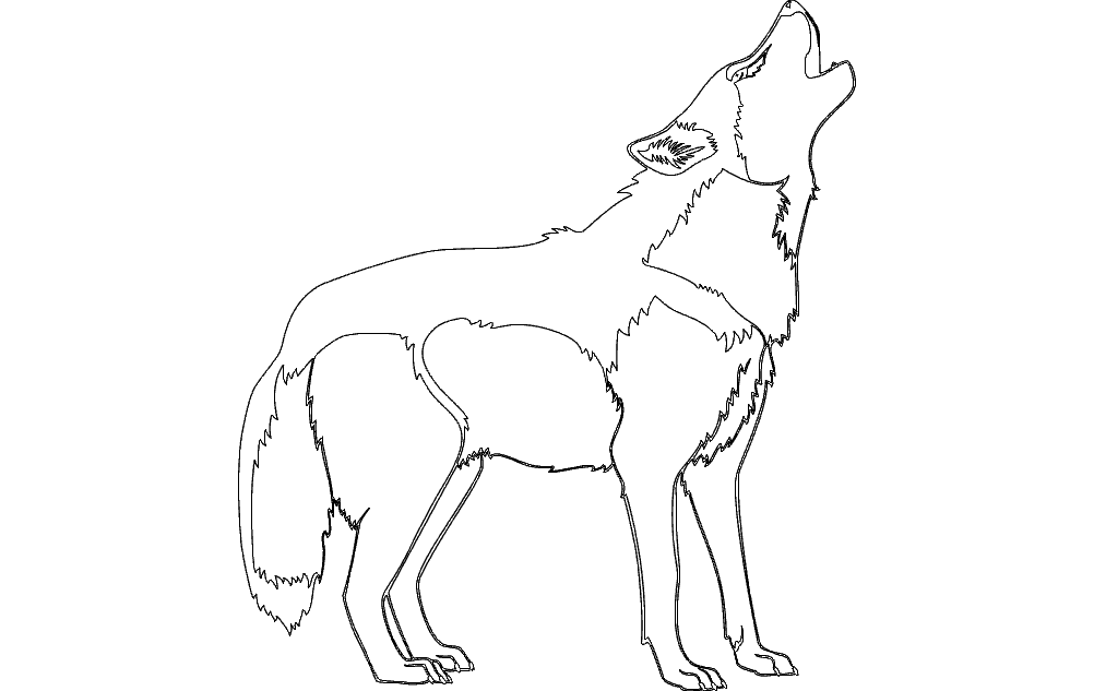 Hound Dog Silhouette Free DXF File Free Vectors