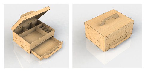 Drawer Box Free DXF File Free Vectors
