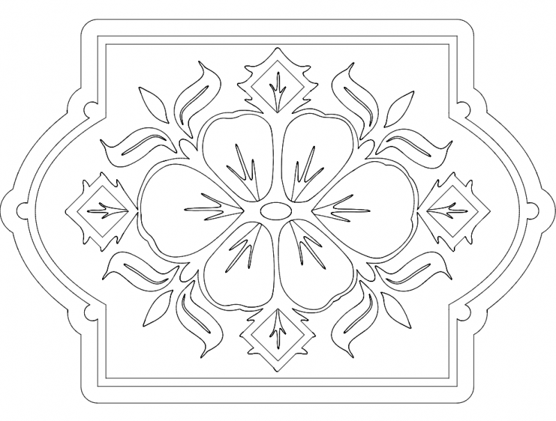 Pattern 2 Free DXF File Free Vectors