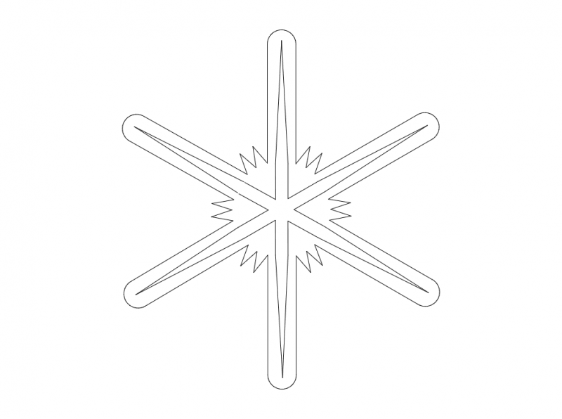 Snowflakes Silhouette Vector Free DXF File Free Vectors