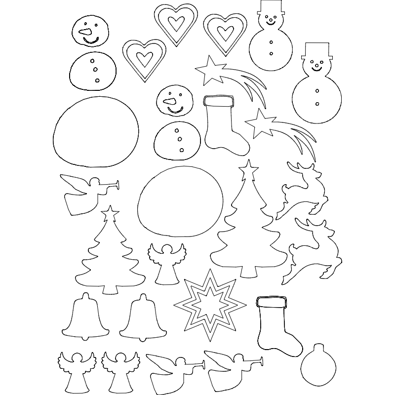Xmas Cut Patterns Free DXF File Free Vectors