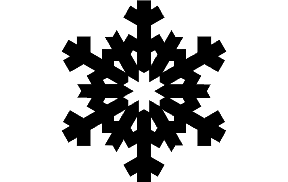 Design Snowflake Free DXF File Free Vectors