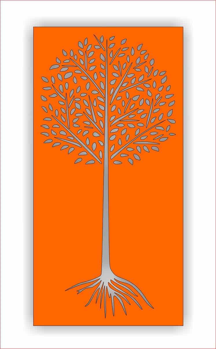 Laser Cutting Tree Screen Pattern Free Vector Free Vectors
