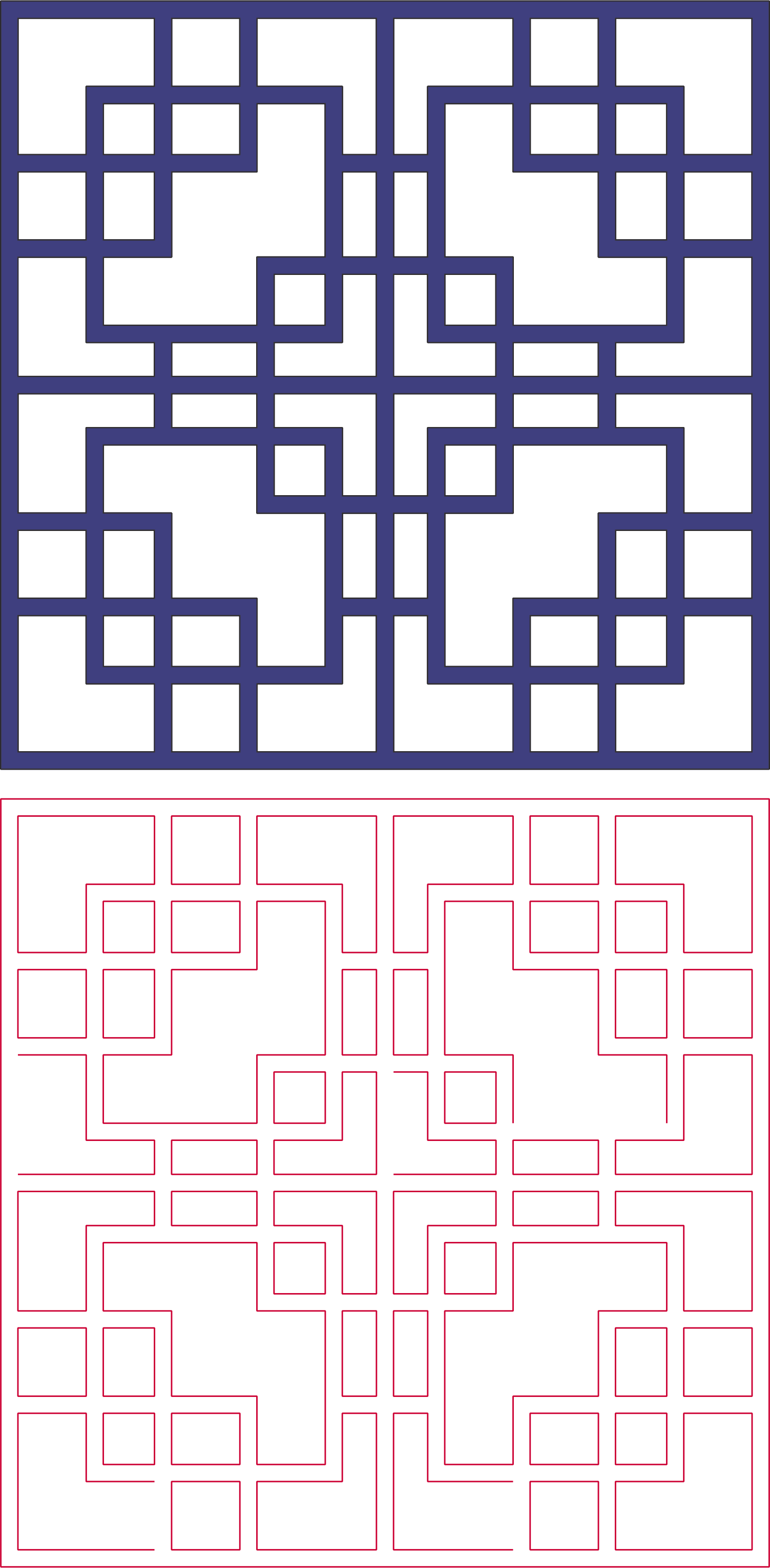 Square Pattern Vector Art Free DXF File Free Vectors