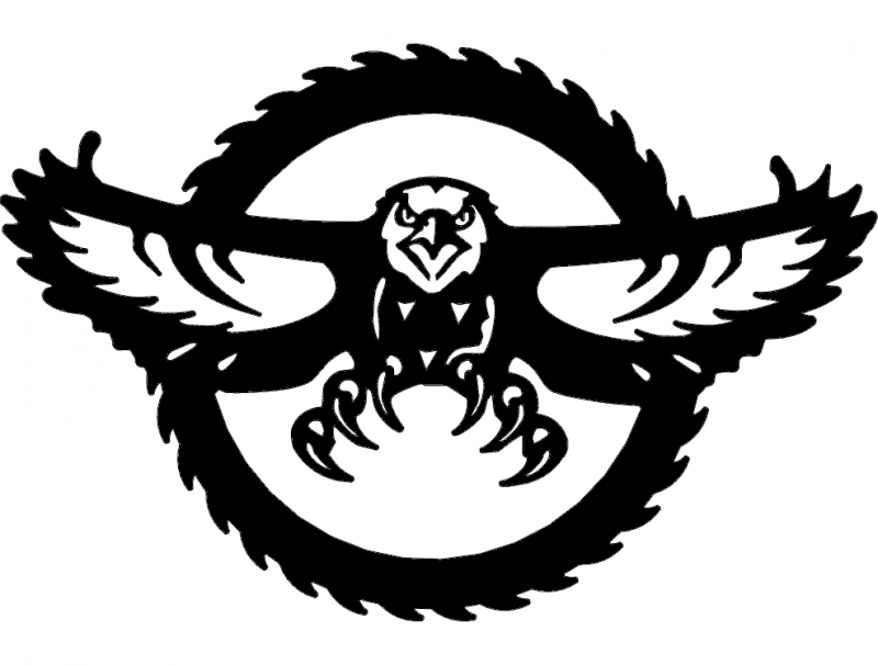 American Eagle Saw Blade Free DXF File Free Vectors