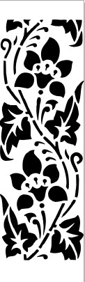 Flower Border Art Free DXF File Free Vectors