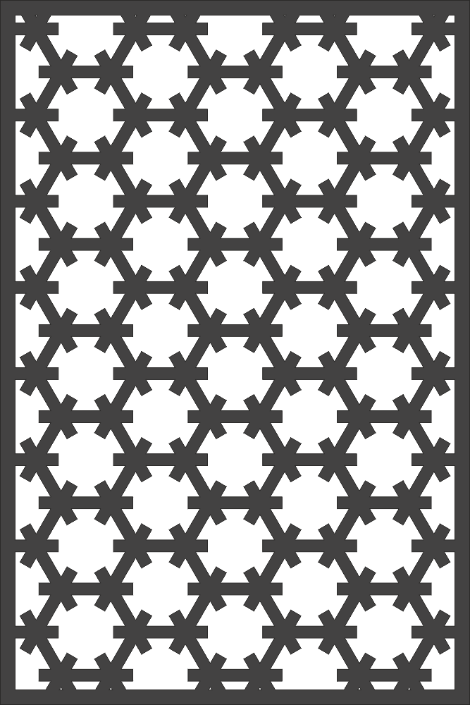Vector Seamless Hexagon Patern Free DXF File Free Vectors