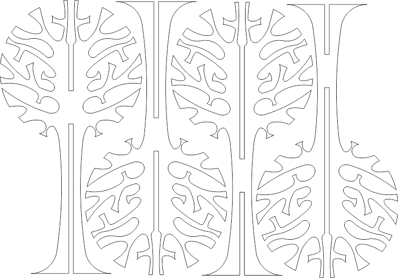 Deco Tree Wall Lovi3 Free DXF File Free Vectors