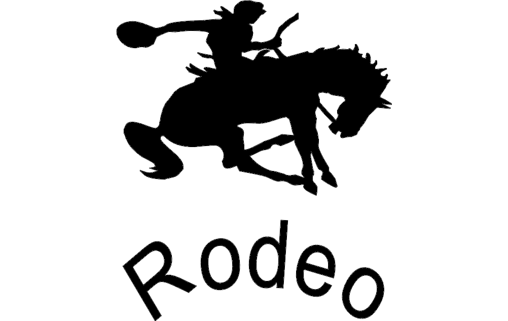 Rodeo Silhouette Vector Free DXF File Free Vectors