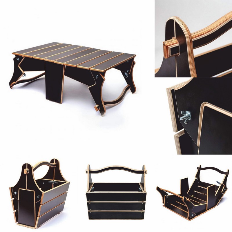 Basket To Folding Picnic Table Free DXF File Free Vectors