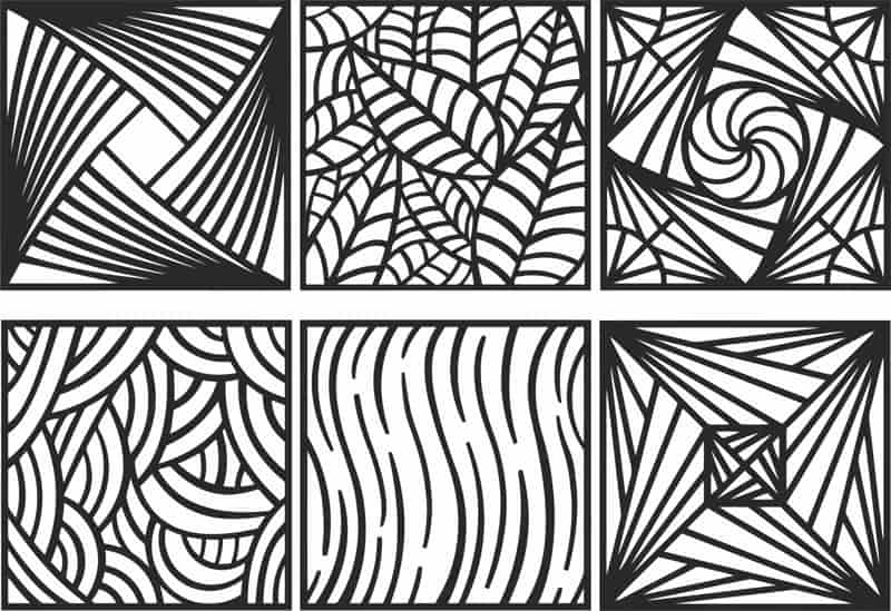 Ornament Pattern Set Free Vector Free Vectors