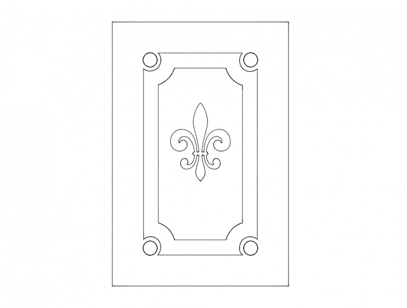Door Design Elegant Free DXF File Free Vectors