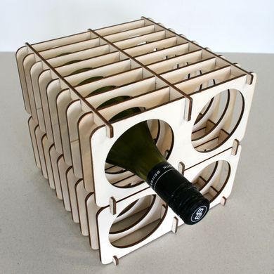 Flat Pack Wine Rack Free DXF File Free Vectors