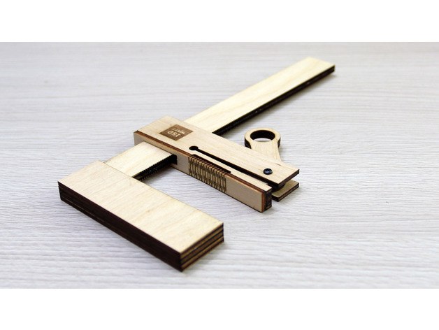 Wooden-Bar-Clamp Free DXF File Free Vectors