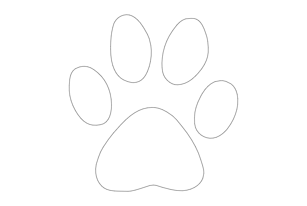 Dog Paw Free DXF File Free Vectors