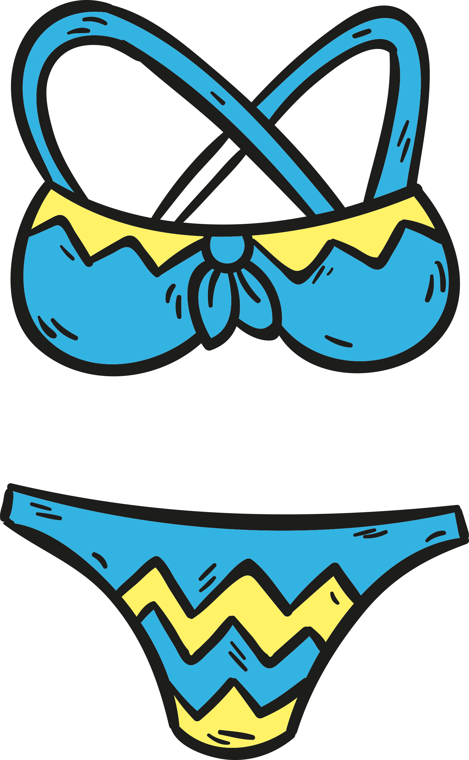 Bikini Outline Icon Svg Set Free Vectors