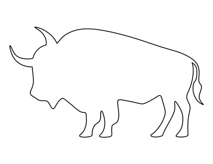 Buffalo Tracing Worksheets Pdf Free Vectors