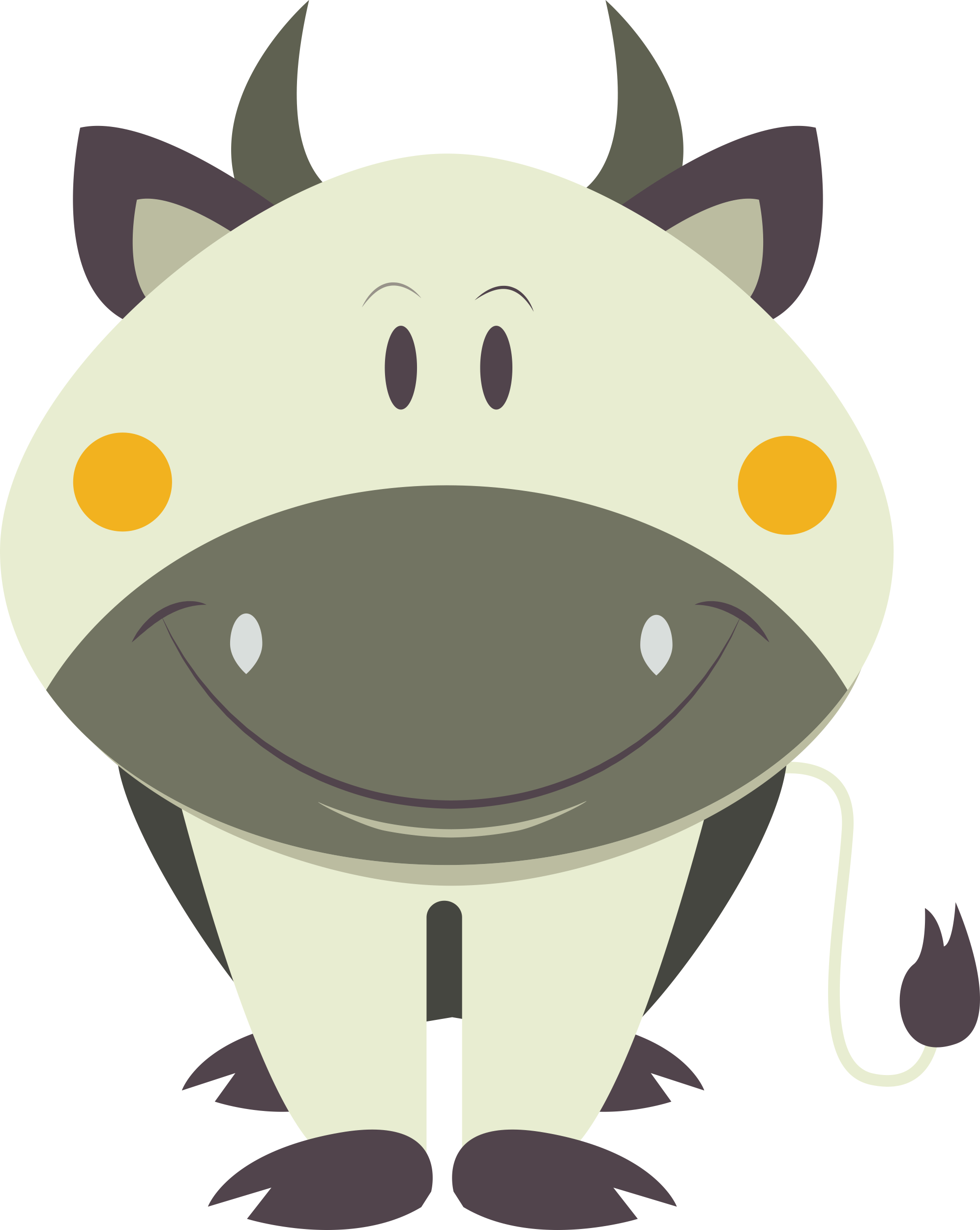 Cow Tracing Svg Vector Free Vectors