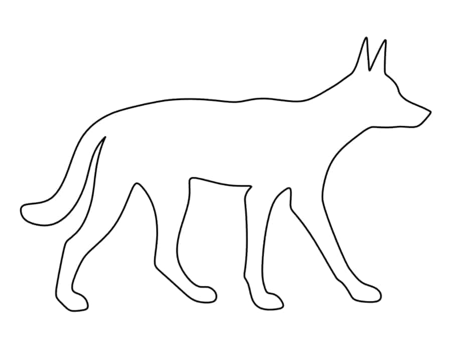 Dingo Coloring Pdf Free Vectors
