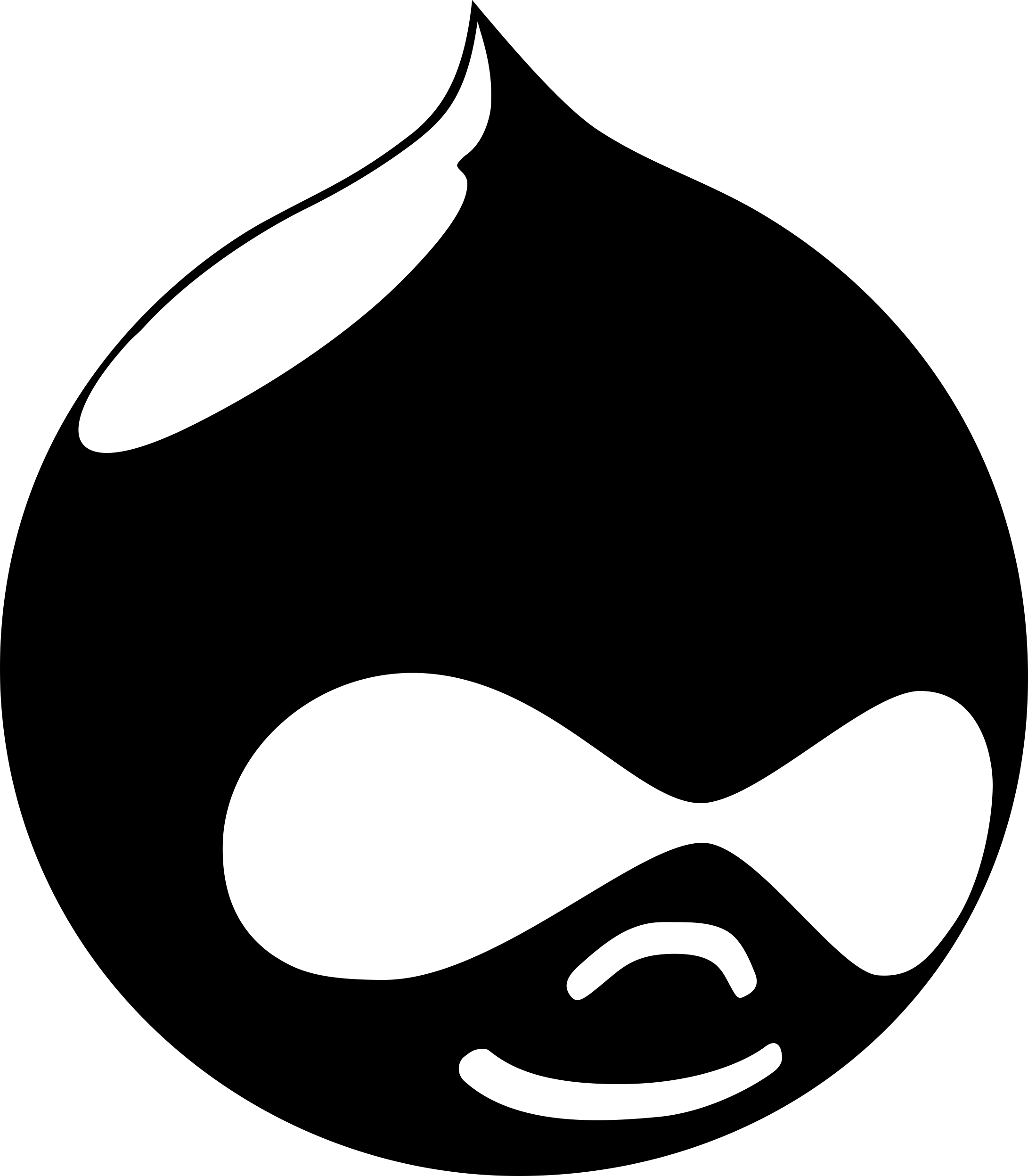 Drupal Outline Svg File Free Vectors