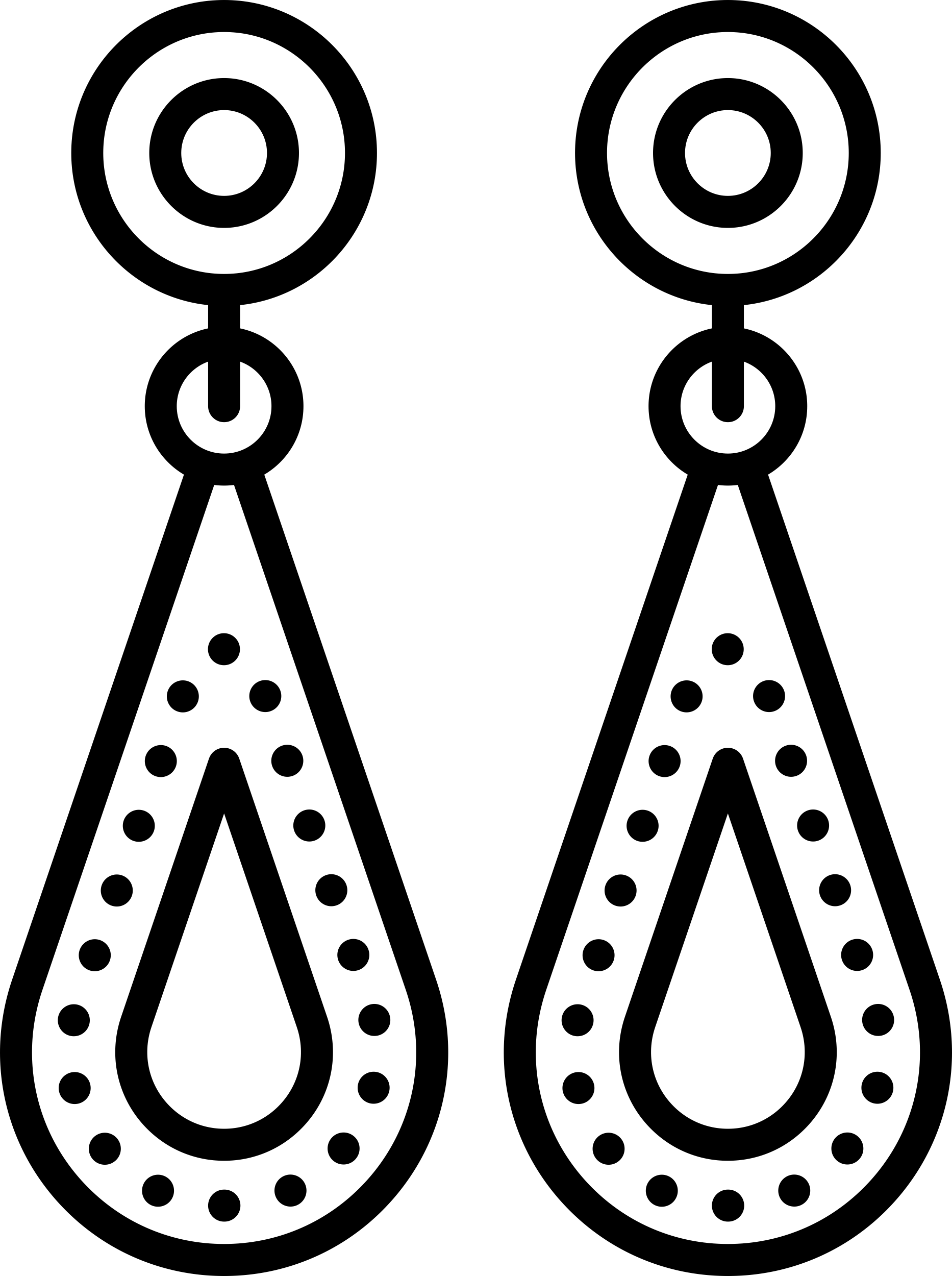 Earrings Tracing Svg Vector Free Vectors