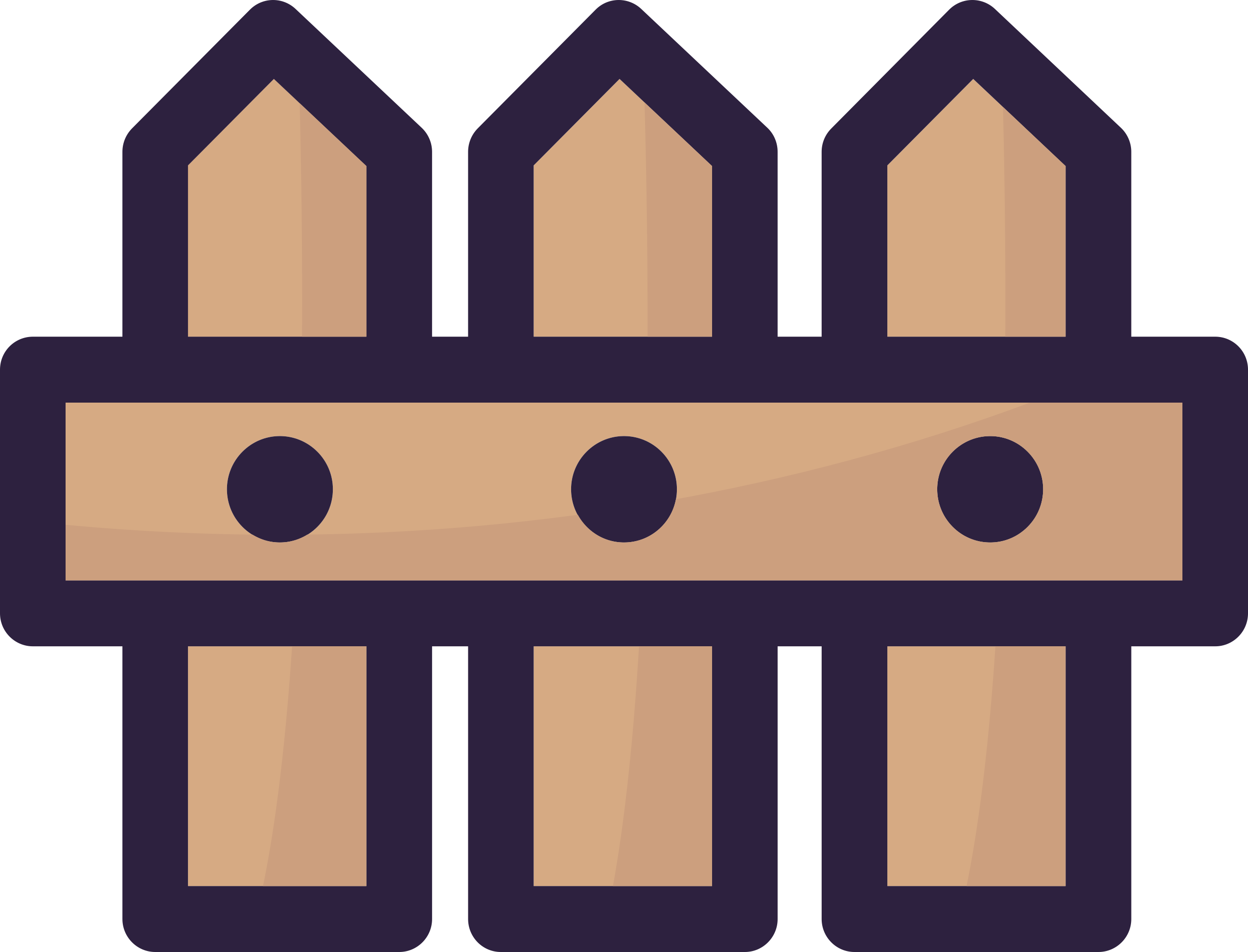 Fence Outline Icon Svg Set Free Vectors