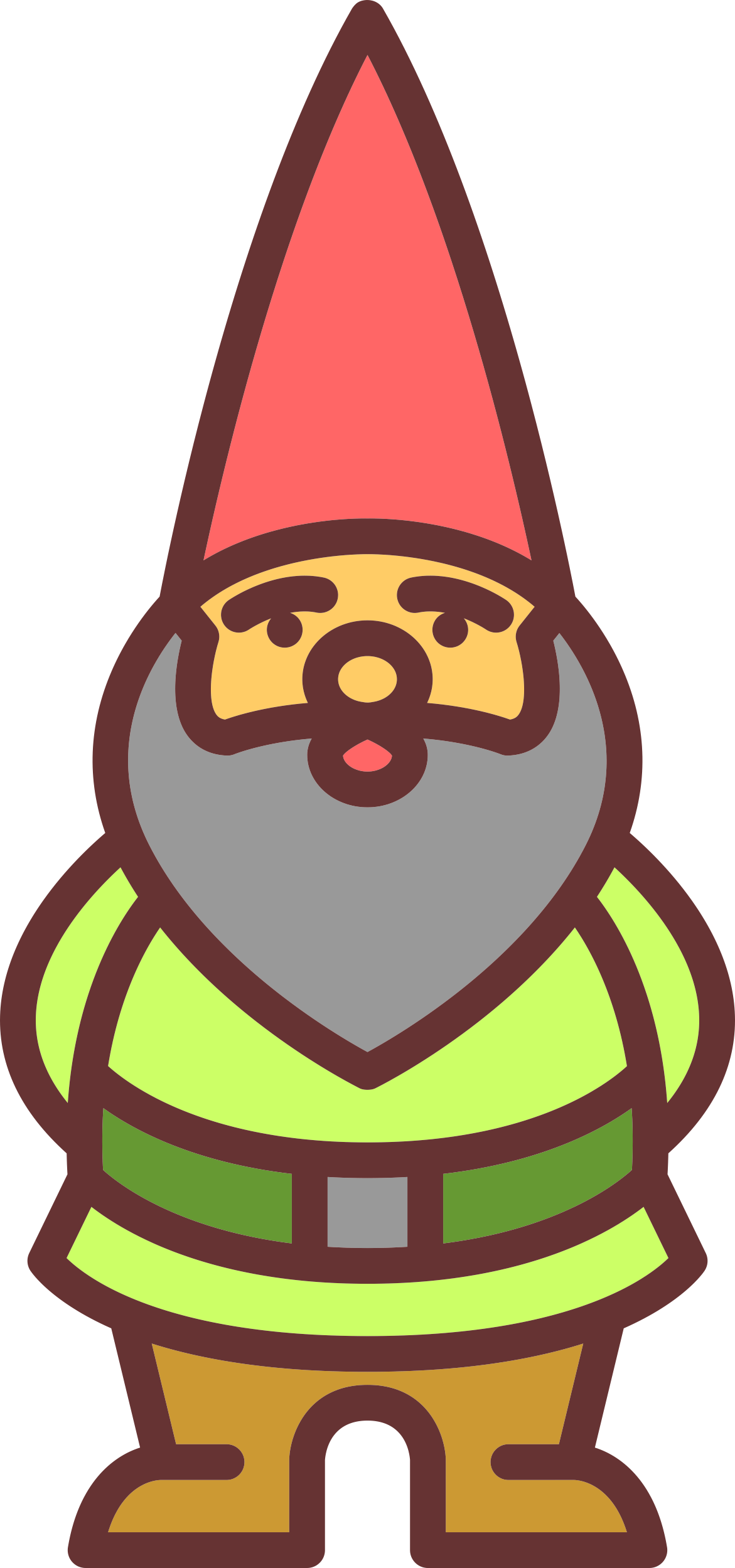 Gnome Sticker Outline Svg File Free Vectors