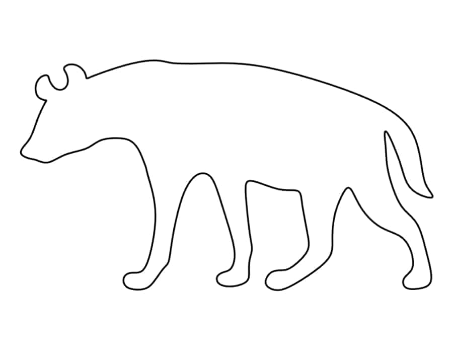 Hyena Coloring Pdf Free Vectors