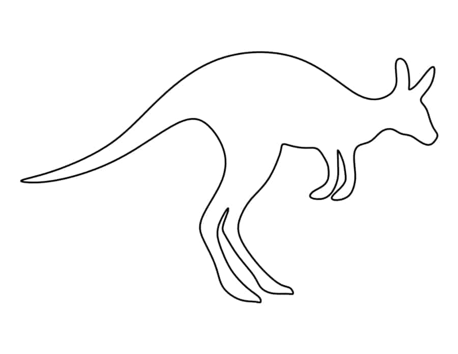 Kangaroo Coloring Pages Pdf Free Vectors