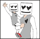 Marshmello12 Sketch Style Svg Vector Free Vectors