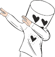 Marshmello15 Engraving Svg Design Free Vectors