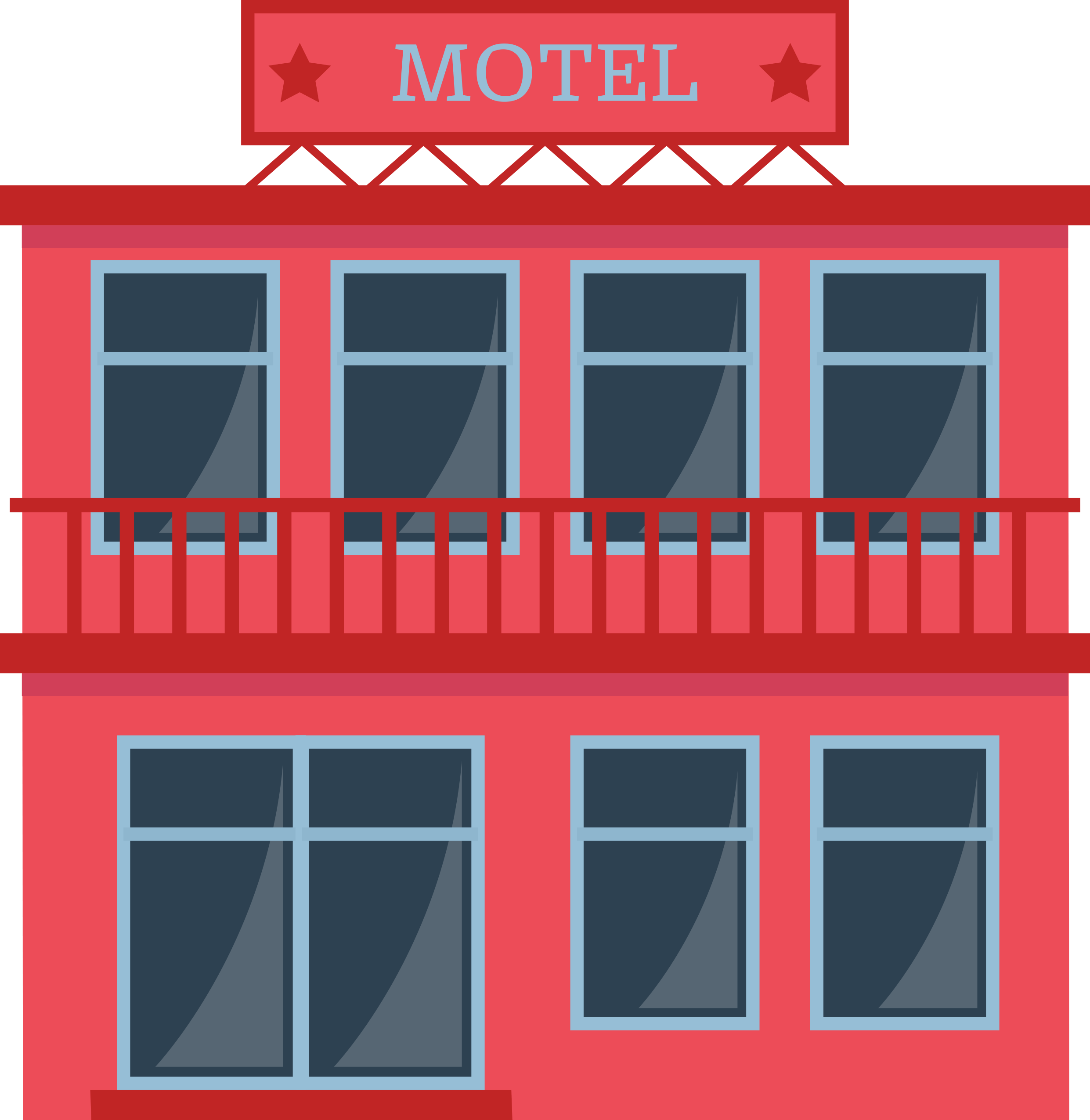 Motel Line Art Svg Vector Free Vectors