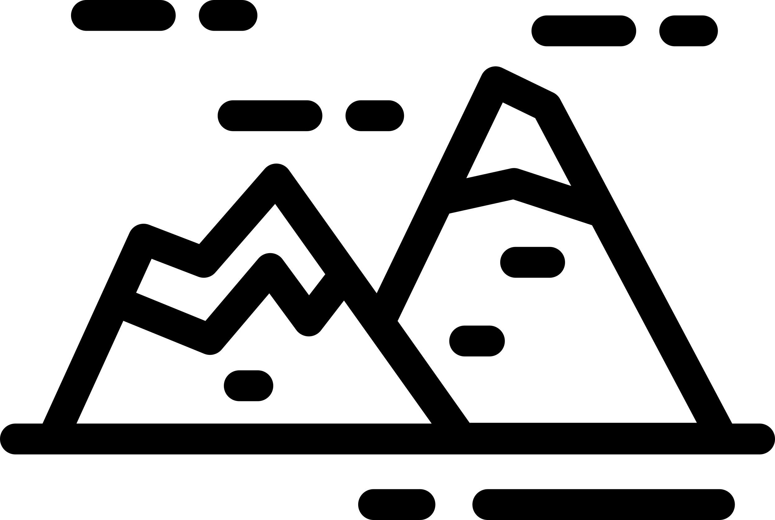 Mountains Line Tracing Svg Vector Free Vectors