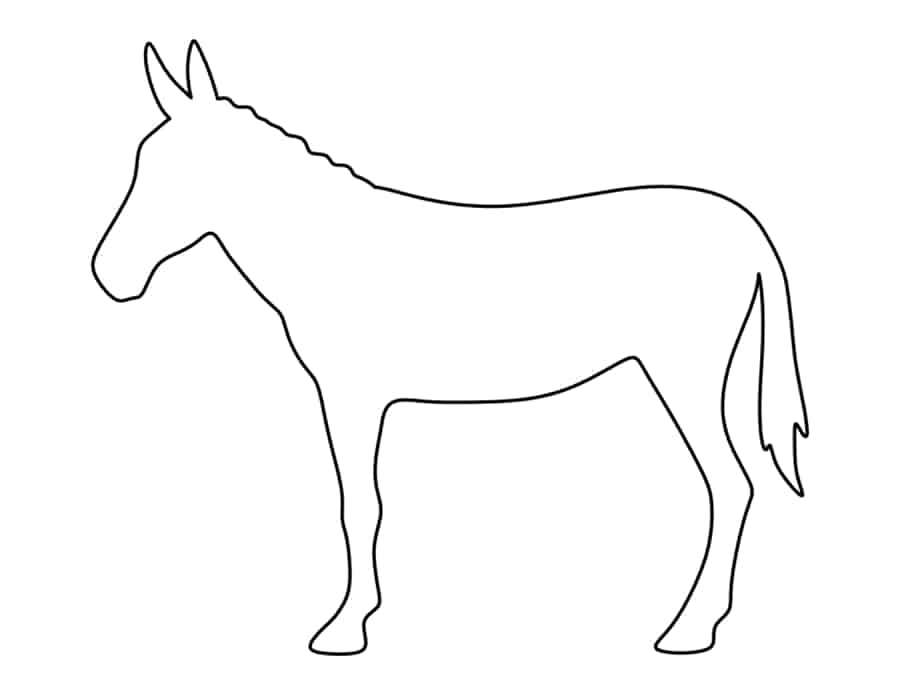 Mule Coloring Pdf Free Vectors