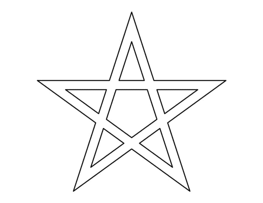 Pentagram Coloring Pages Pdf Free Vectors