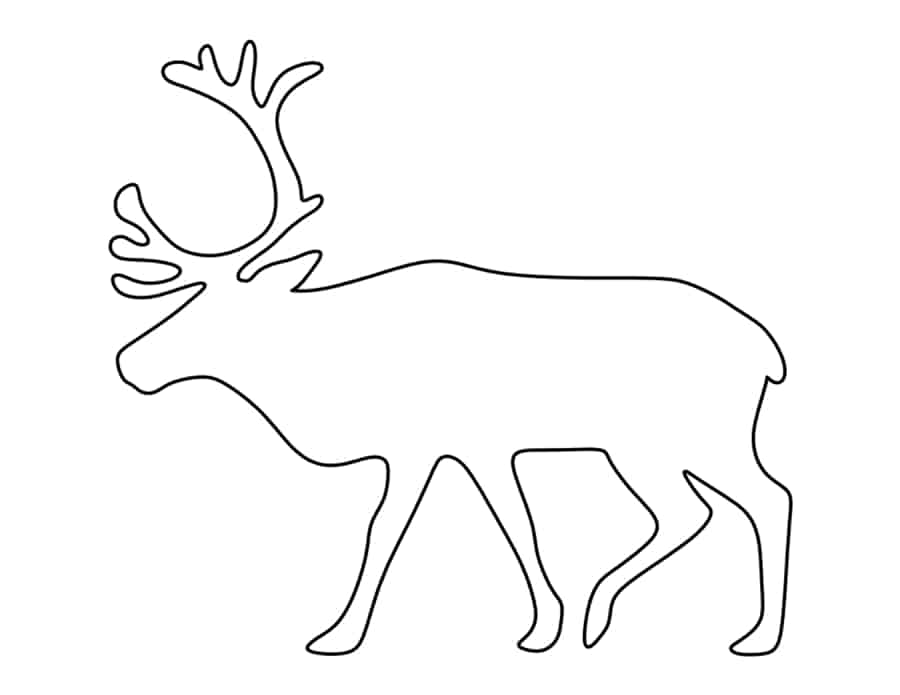 Reindeer Coloring Pages Pdf Free Vectors