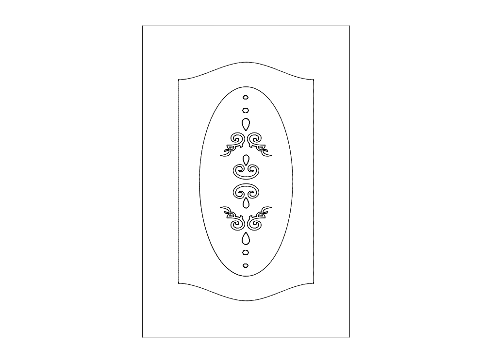 Pattern Design Doors Free DXF File Free Vectors