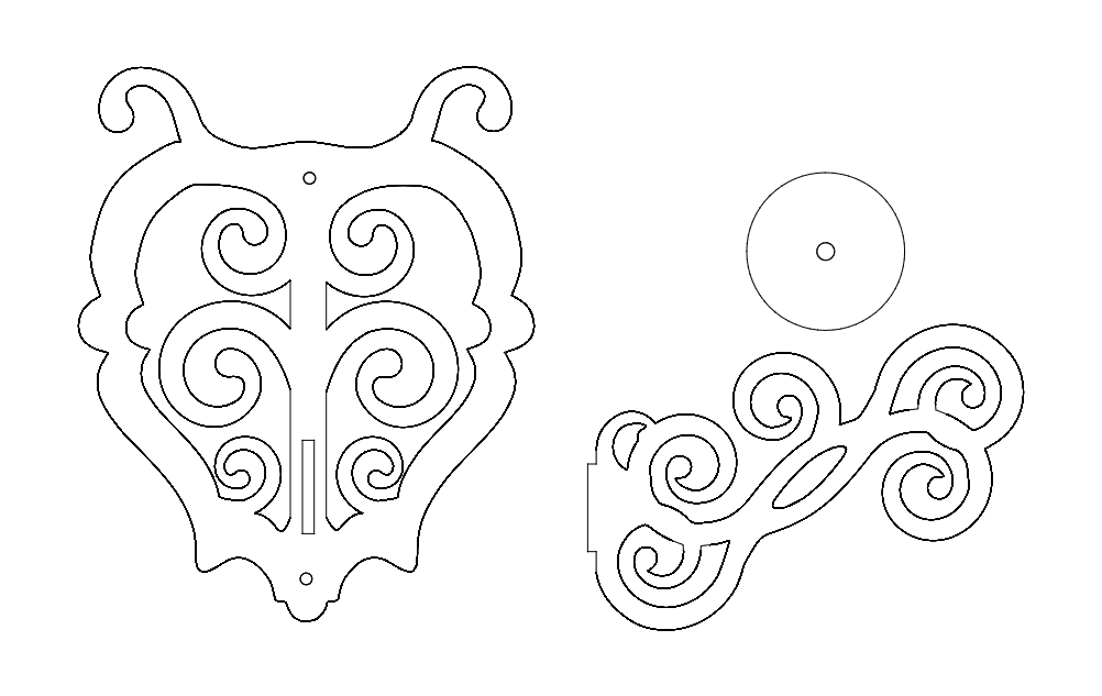 Wall Candle Free DXF File Free Vectors
