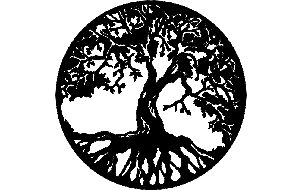 Tree Of Life Free DXF File Free Vectors