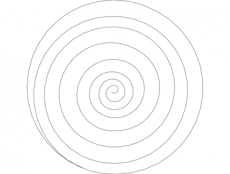 Spiral Free DXF File Free Vectors