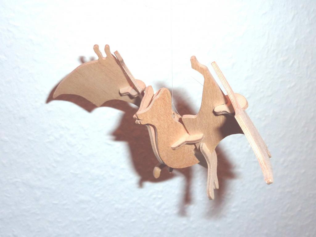 Bat 3D Puzzle Free DXF File Free Vectors