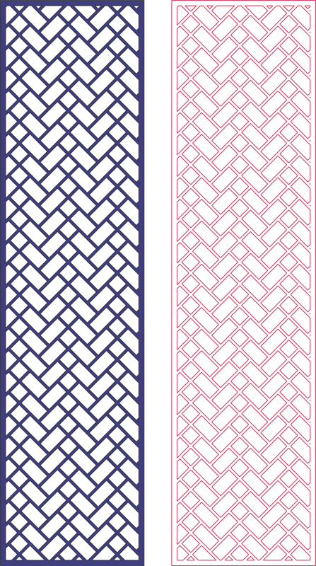 Laser Cut Decorative Screen Geometric Pattern Free DXF File Free Vectors
