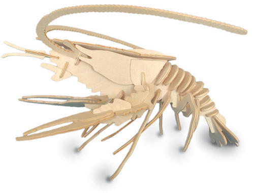 Lobster 3D Wooden Puzzle 3Mm Free DXF File Free Vectors