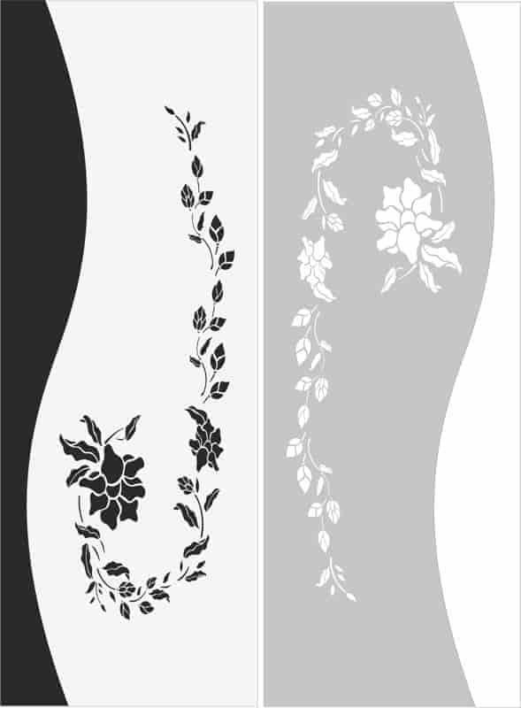 Vine Sandblast Pattern Free Vector Free Vectors