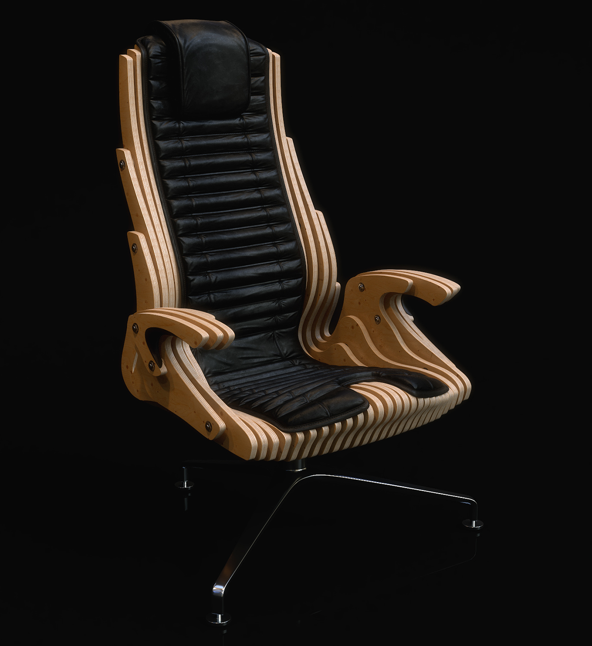 Parametric Office Chair Free DXF File Free Vectors