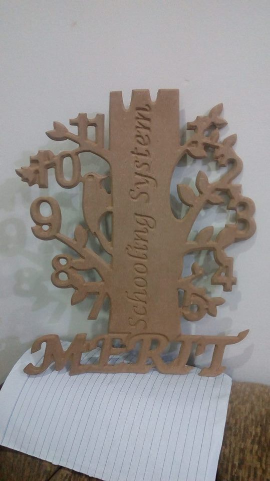 Clock Tree Design Laser Cut Free DXF File Free Vectors