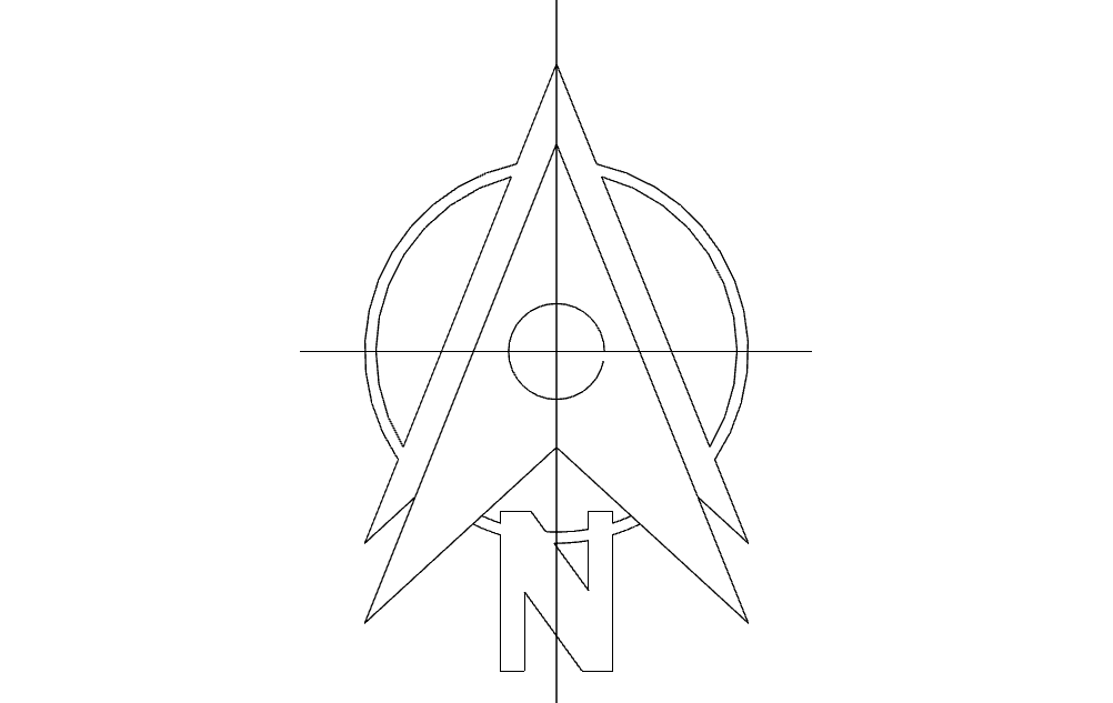 North Arrow Symbol Free DXF File Free Vectors