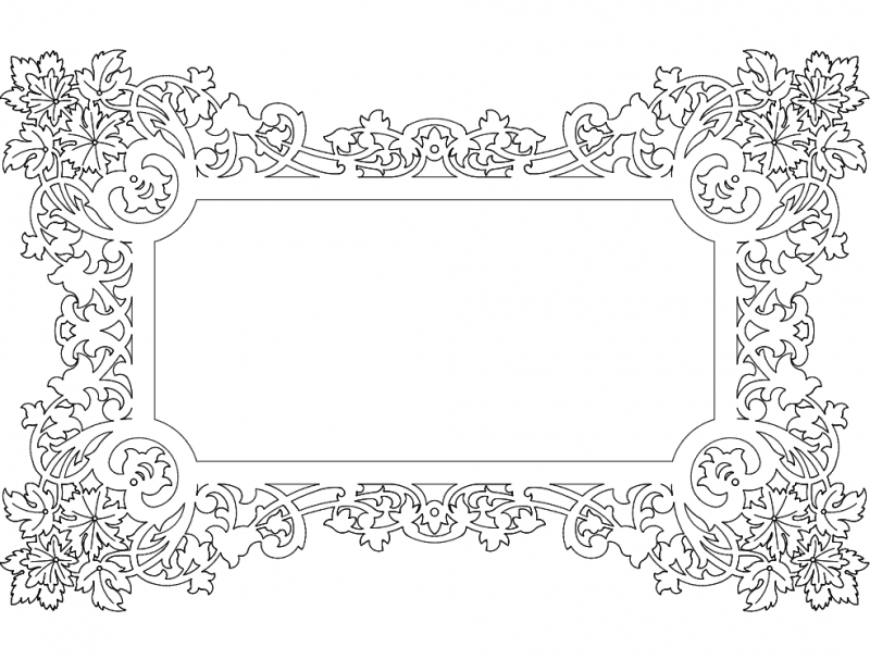 Frame Design T1 Free DXF File Free Vectors